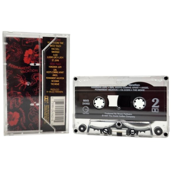 Aerosmith Permanent Vacation Cassette 1987 Geffen Records M5G 24162 - Picture 2 of 3